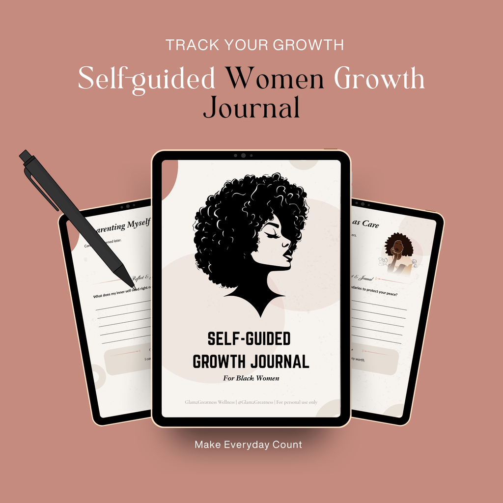 Self Guided Journal for Black Women | Shadow Work Journal | Self Reflection Workbook | Mental Health Journal | Printable Digital Download