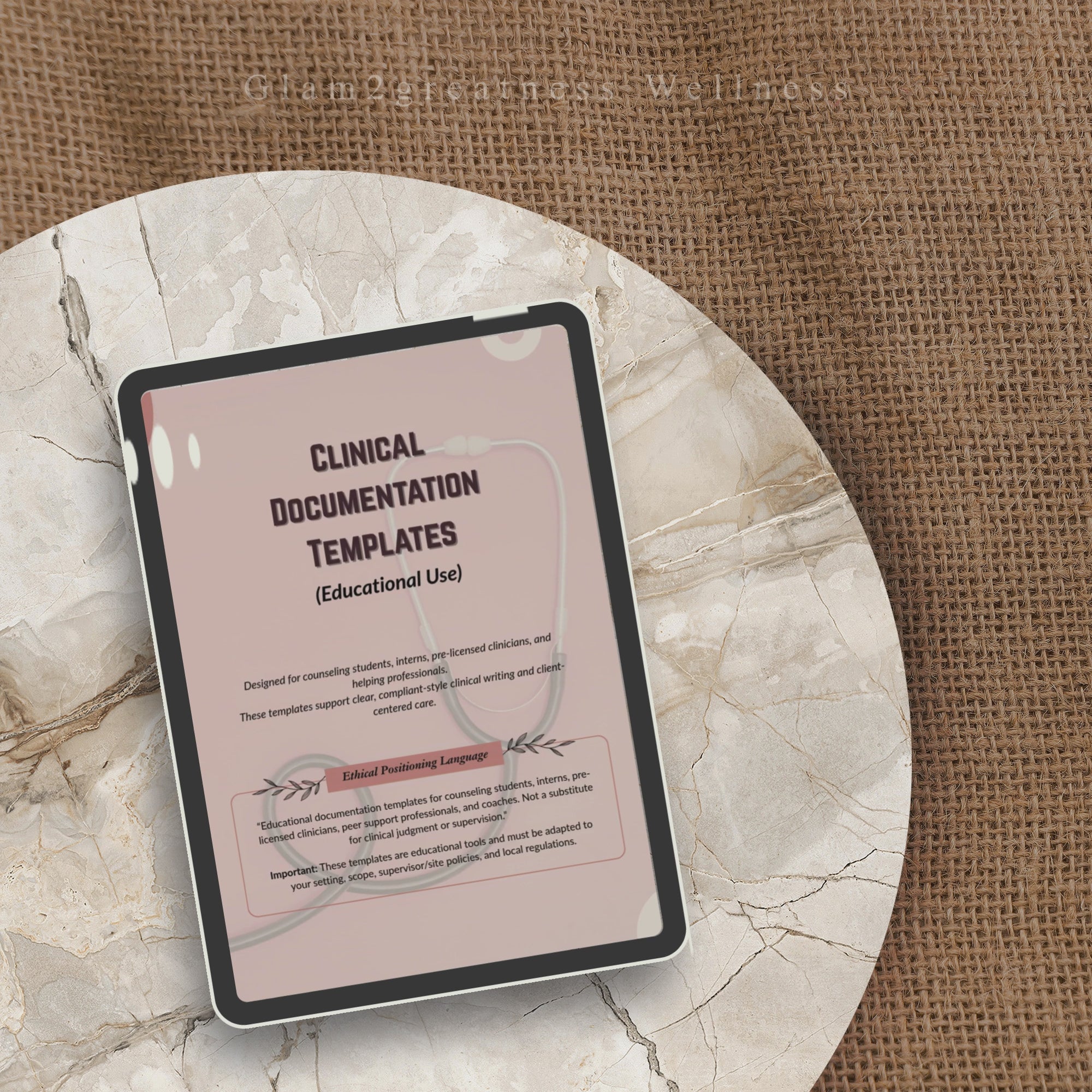 Clinical Documentation Templates | SOAP Notes for Therapists, Student & Intern | Mental Health Documentation | Printable Digital Download